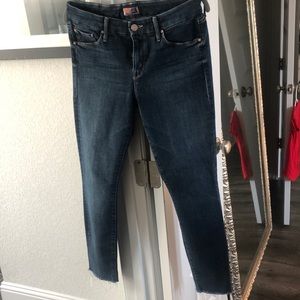 MOTHER Dark Blue Skinny Jeans